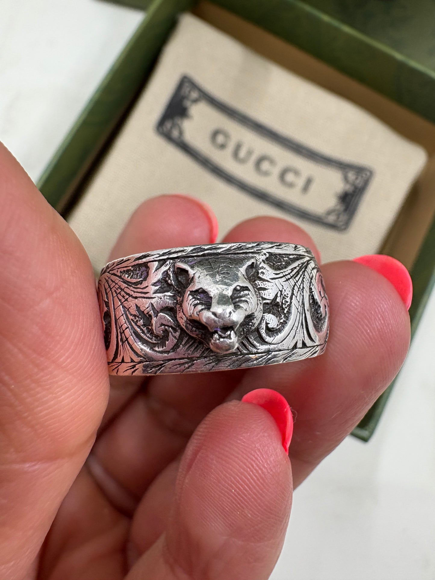 Gucci Lion Head Ring