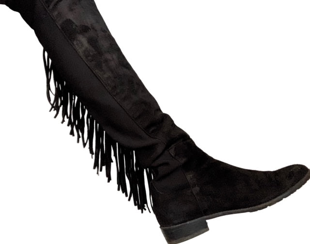 Stuart Weitzman fringe boots