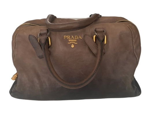 Distressed Prada satchel