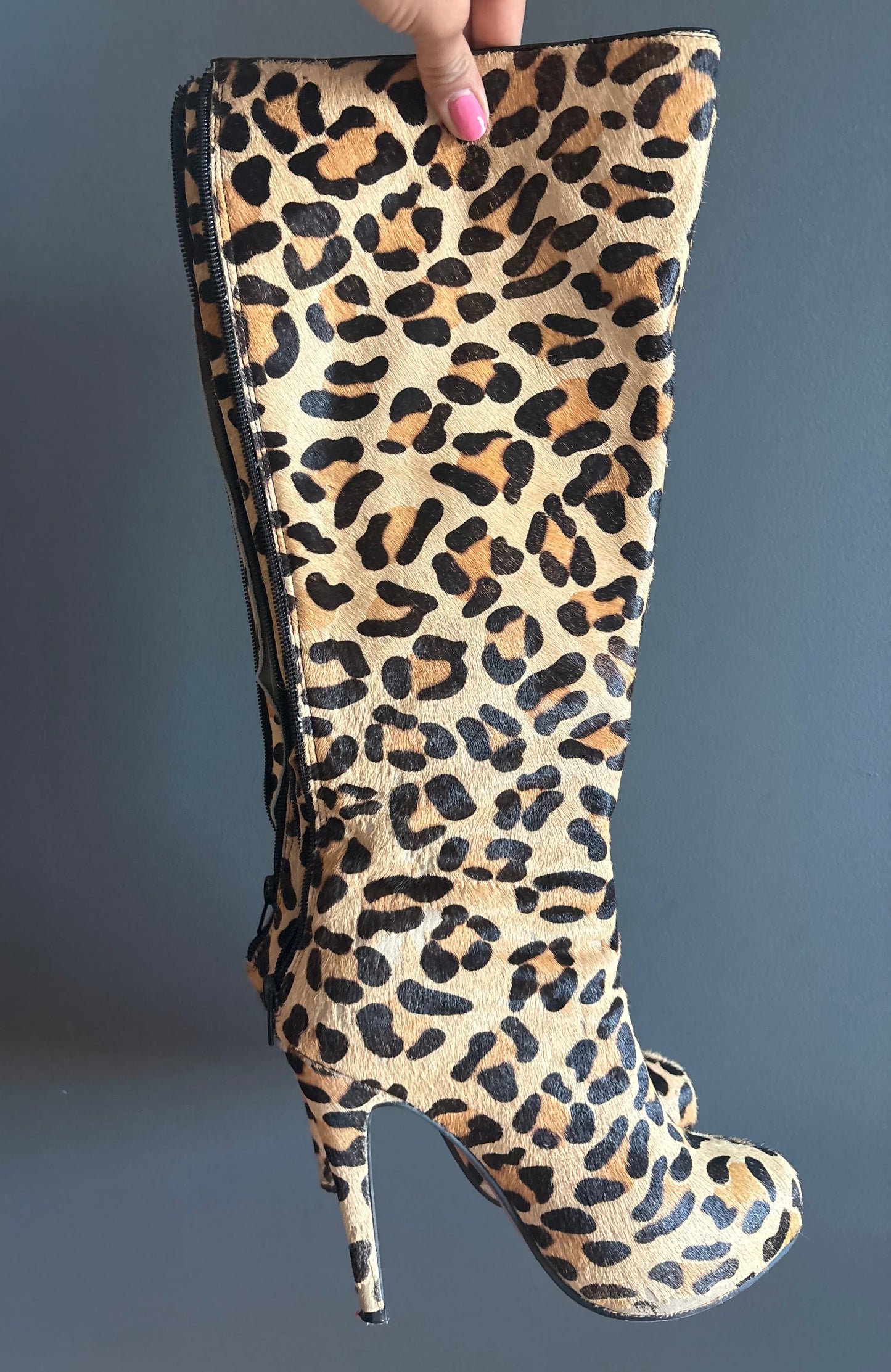 Christian Louboutin Cheetah Print Boots